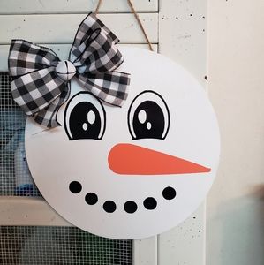 Snowman Door Hanger
